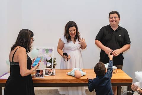 Fotografia de Gestante e Maternidade. Cobertura fotográfica de Chá de Bebê. Fotógrafo Luciano Pacheco - Foto Certa'
