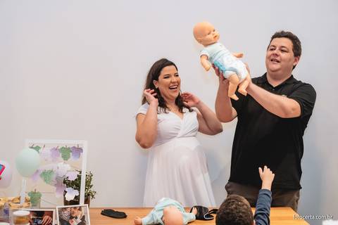 Fotografia de Gestante e Maternidade. Cobertura fotográfica de Chá de Bebê. Fotógrafo Luciano Pacheco - Foto Certa'