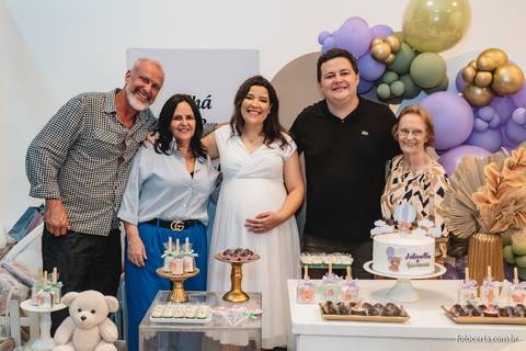 Fotografia de Gestante e Maternidade. Cobertura fotográfica de Chá de Bebê. Fotógrafo Luciano Pacheco - Foto Certa'