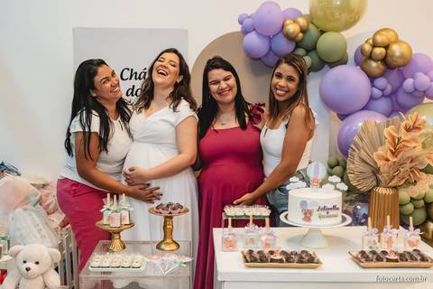 Fotografia de Gestante e Maternidade. Cobertura fotográfica de Chá de Bebê. Fotógrafo Luciano Pacheco - Foto Certa'