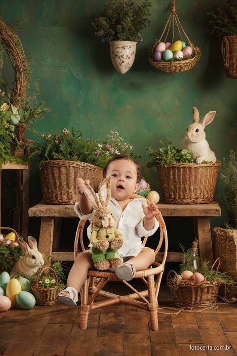Ensaio De Páscoa em Estúdio Virtual. Fotógrafo: Luciano Pacheco - Foto Certa'