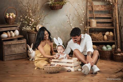 Ensaio De Páscoa em Estúdio Virtual. Fotógrafo: Luciano Pacheco - Foto Certa'