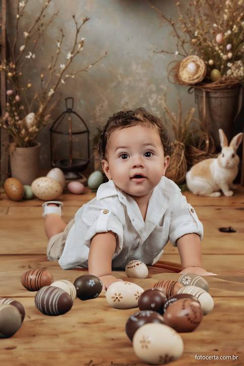 Ensaio De Páscoa em Estúdio Virtual. Fotógrafo: Luciano Pacheco - Foto Certa'