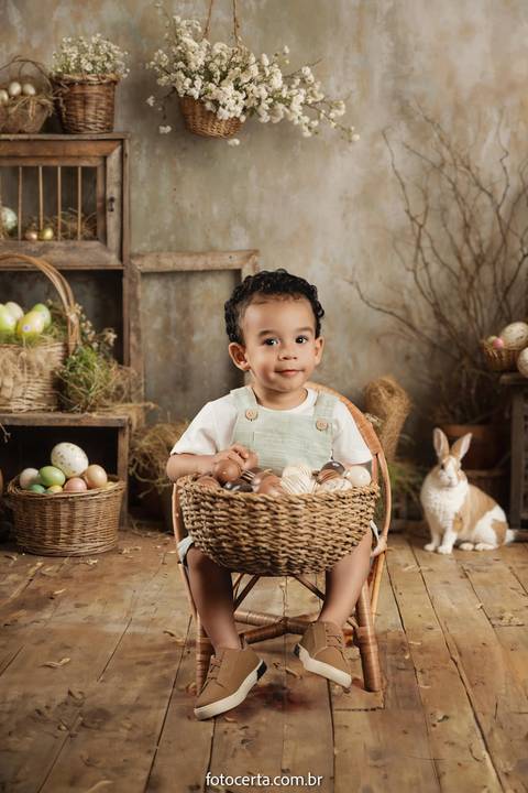 Ensaio de Páscoa em Estúdio Virtual. Fotógrafo: Luciano Pacheco (Foto Certa)'