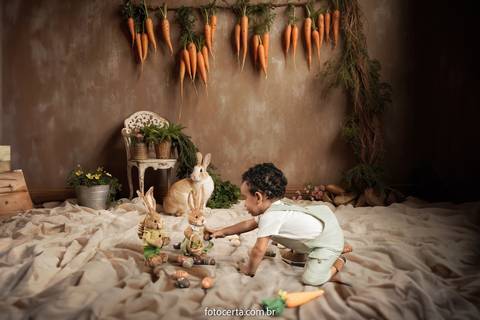 Ensaio de Páscoa em Estúdio Virtual. Fotógrafo: Luciano Pacheco (Foto Certa)'