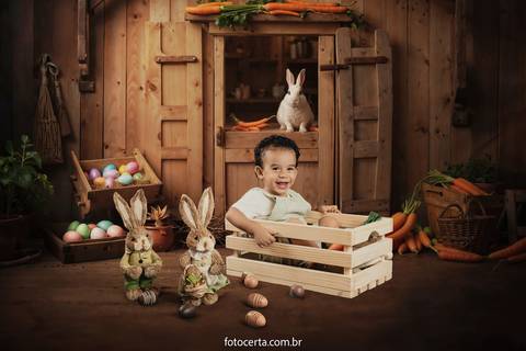 Ensaio de Páscoa em Estúdio Virtual. Fotógrafo: Luciano Pacheco (Foto Certa)'