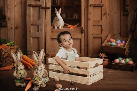Ensaio de Páscoa em Estúdio Virtual. Fotógrafo: Luciano Pacheco (Foto Certa)'