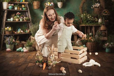 Ensaio de Páscoa em Estúdio Virtual. Fotógrafo: Luciano Pacheco (Foto Certa)'