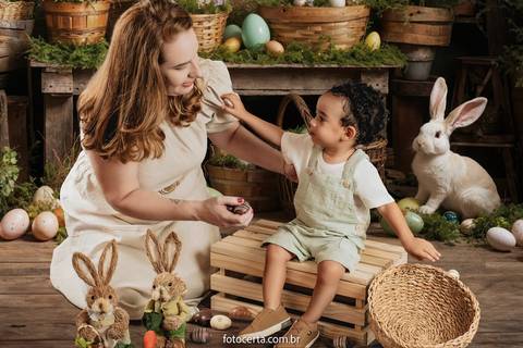 Ensaio de Páscoa em Estúdio Virtual. Fotógrafo: Luciano Pacheco (Foto Certa)'