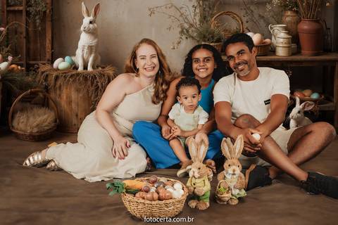 Ensaio de Páscoa em Estúdio Virtual. Fotógrafo: Luciano Pacheco (Foto Certa)'