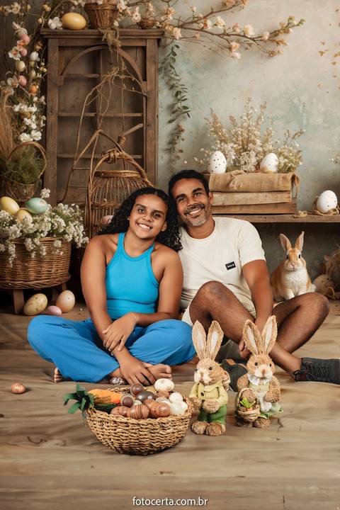 Ensaio de Páscoa em Estúdio Virtual. Fotógrafo: Luciano Pacheco (Foto Certa)'