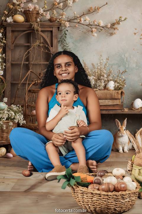 Ensaio de Páscoa em Estúdio Virtual. Fotógrafo: Luciano Pacheco (Foto Certa)'