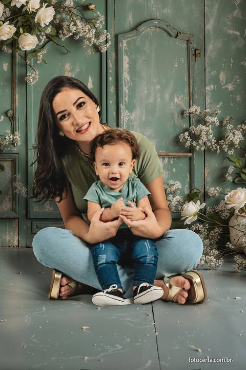 Ensaio do Dia das Mães em Estúdio Virtual em Vitória - ES. Fotógrafo: Luciano Pacheco - Foto Certa. Ensaio de Família, Ensaio em Estúdio'