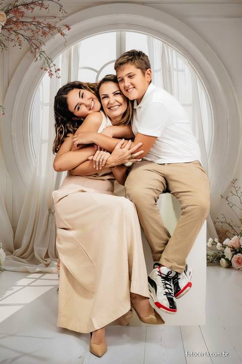 Ensaio do Dia das Mães em Estúdio Virtual em Vitória - ES. Fotógrafo: Luciano Pacheco - Foto Certa. Ensaio de Família, Ensaio em Estúdio'