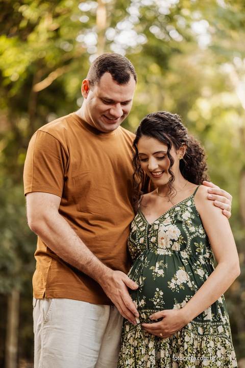 Fotografia de Ensaio de Gestante. Fernanda e Bruno Storck. Fotógrafo de Família em Vitória - ES'