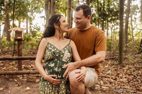 Fotografia de Ensaio de Gestante. Fernanda e Bruno Storck. Fotógrafo de Família em Vitória - ES'
