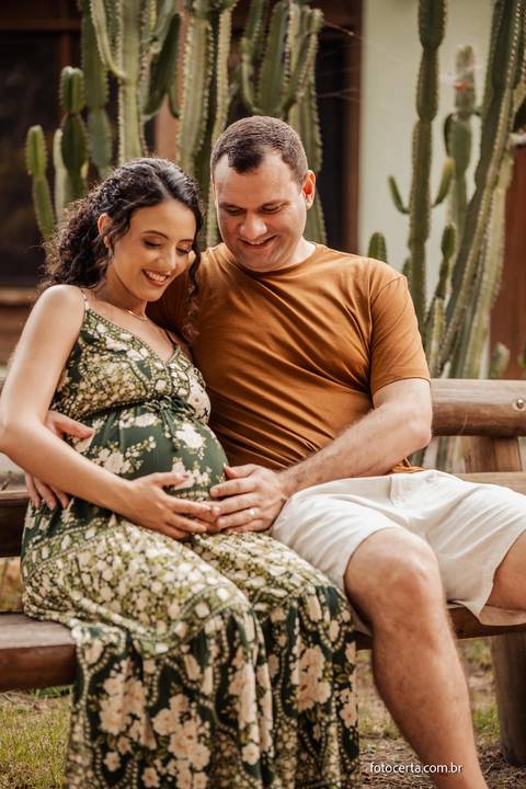 Fotografia de Ensaio de Gestante. Fernanda e Bruno Storck. Fotógrafo de Família em Vitória - ES'