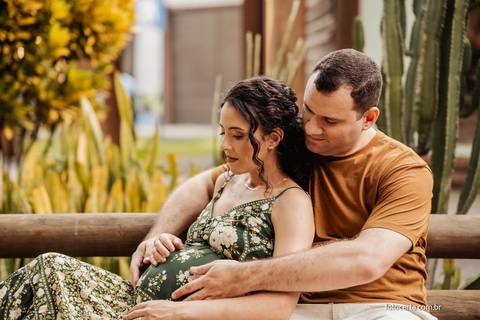 Fotografia de Ensaio de Gestante. Fernanda e Bruno Storck. Fotógrafo de Família em Vitória - ES'