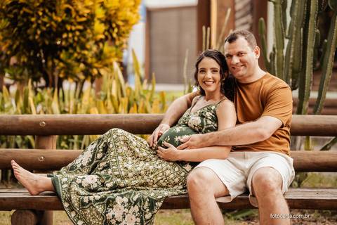 Fotografia de Ensaio de Gestante. Fernanda e Bruno Storck. Fotógrafo de Família em Vitória - ES'