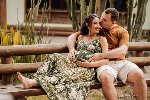 Fotografia de Ensaio de Gestante. Fernanda e Bruno Storck. Fotógrafo de Família em Vitória - ES'
