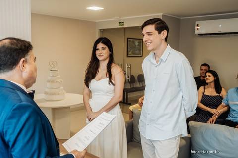 Fotografia de Casamento Civil no Cartório do IBES - Vila Velha - ES. Fógrafo: Luciano Pacheco - Foto Certa'