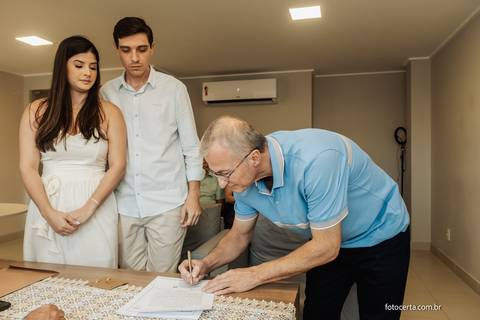 Fotografia de Casamento Civil no Cartório do IBES - Vila Velha - ES. Fógrafo: Luciano Pacheco - Foto Certa'