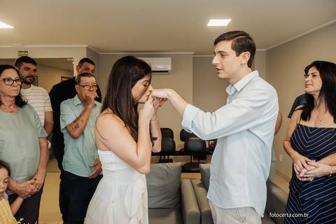 Fotografia de Casamento Civil no Cartório do IBES - Vila Velha - ES. Fógrafo: Luciano Pacheco - Foto Certa'