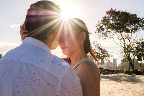 Fotografia de Ensaio Pré-Casamento - Ilha do Frade - Vitória-ES'
