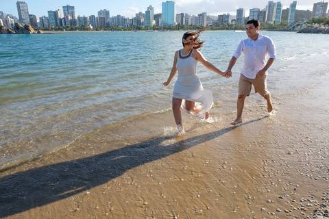 Fotografia de Ensaio Pré-Casamento - Ilha do Frade - Vitória-ES'