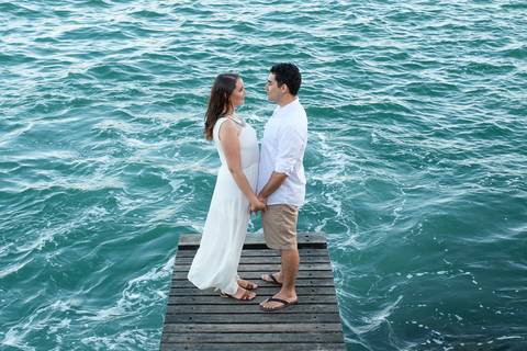 Fotografia de Ensaio Pré-Casamento - Ilha do Frade - Vitória-ES'