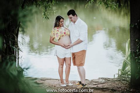 Fotografia de Ensaio de Gestante - Ilha do Frade - Vitória-ES'