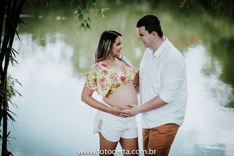 Fotografia de Ensaio de Gestante - Ilha do Frade - Vitória-ES'