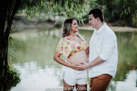 Fotografia de Ensaio de Gestante - Ilha do Frade - Vitória-ES'