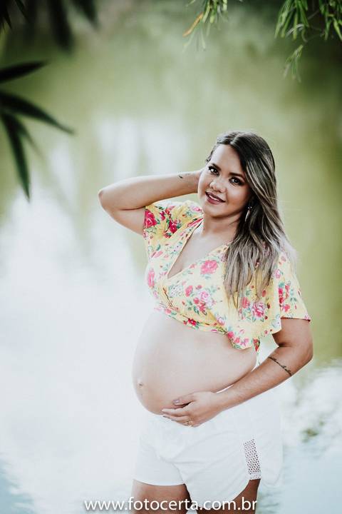 Fotografia de Ensaio de Gestante - Ilha do Frade - Vitória-ES'