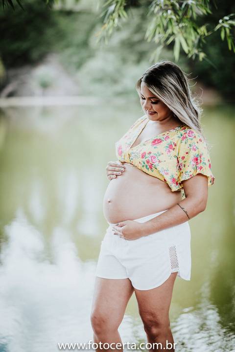 Fotografia de Ensaio de Gestante - Ilha do Frade - Vitória-ES'