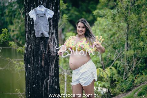 Fotografia de Ensaio de Gestante - Ilha do Frade - Vitória-ES'