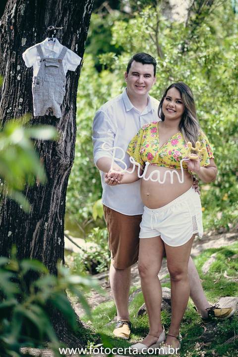 Fotografia de Ensaio de Gestante - Ilha do Frade - Vitória-ES'