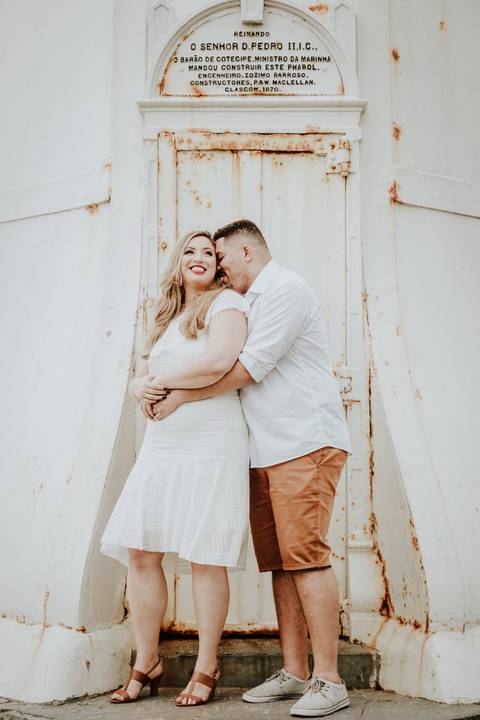 Fotografia de Ensaio Pré-Casamento - Farol de Santa Luzia - Vitória-ES'