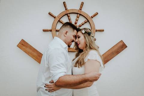 Fotografia de Ensaio Pré-Casamento - Farol de Santa Luzia - Vitória-ES'