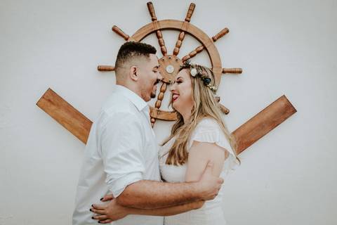 Fotografia de Ensaio Pré-Casamento - Farol de Santa Luzia - Vitória-ES'