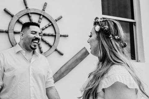 Fotografia de Ensaio Pré-Casamento - Farol de Santa Luzia - Vitória-ES'