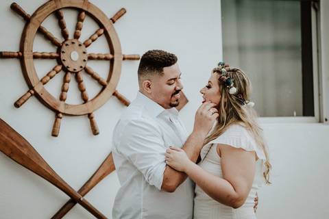 Fotografia de Ensaio Pré-Casamento - Farol de Santa Luzia - Vitória-ES'