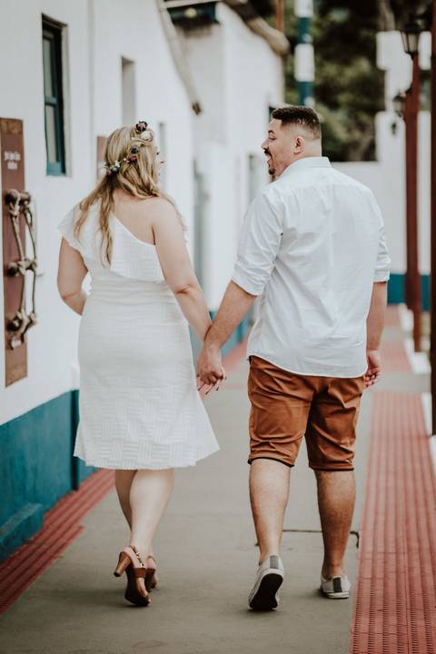 Fotografia de Ensaio Pré-Casamento - Farol de Santa Luzia - Vitória-ES'