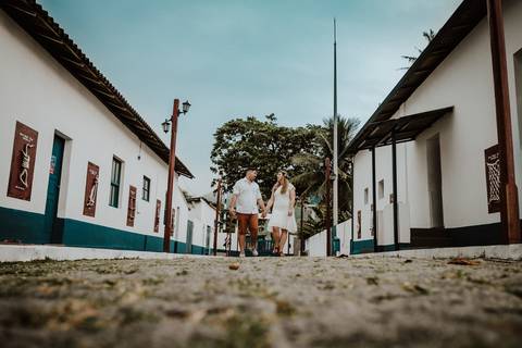 Fotografia de Ensaio Pré-Casamento - Farol de Santa Luzia - Vitória-ES'