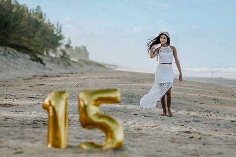 Fotografia de Ensaio de 15 Anos - Debutante - Guriri - ES'