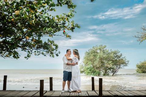 Ensaio Pré-Casamento - Praia de Manguinhos - ES'