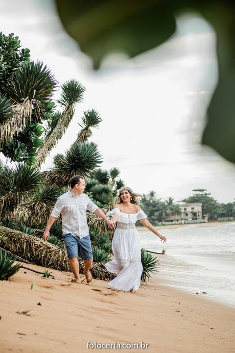 Ensaio Pré-Casamento - Praia de Manguinhos - ES'