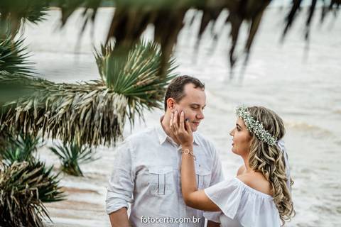 Ensaio Pré-Casamento - Praia de Manguinhos - ES'
