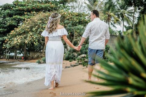 Ensaio Pré-Casamento - Praia de Manguinhos - ES'