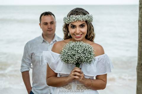 Ensaio Pré-Casamento - Praia de Manguinhos - ES'